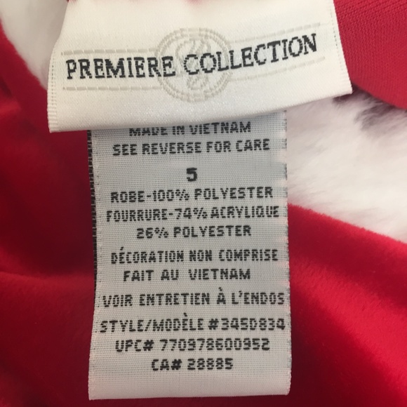NWOT Red & White Holiday Dress Size 5 - Picture 3 of 3